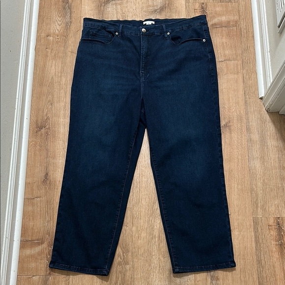 GOOD AMERICAN | Good Legs Plus Straight Jeans - Picture 1 of 6